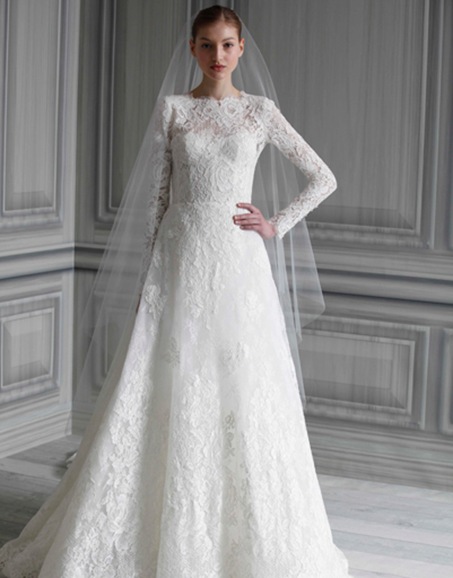 Свадебные платья с длинным рукавом LHUILLIER BRIDAL SS12 NEW YORK 04/10/11